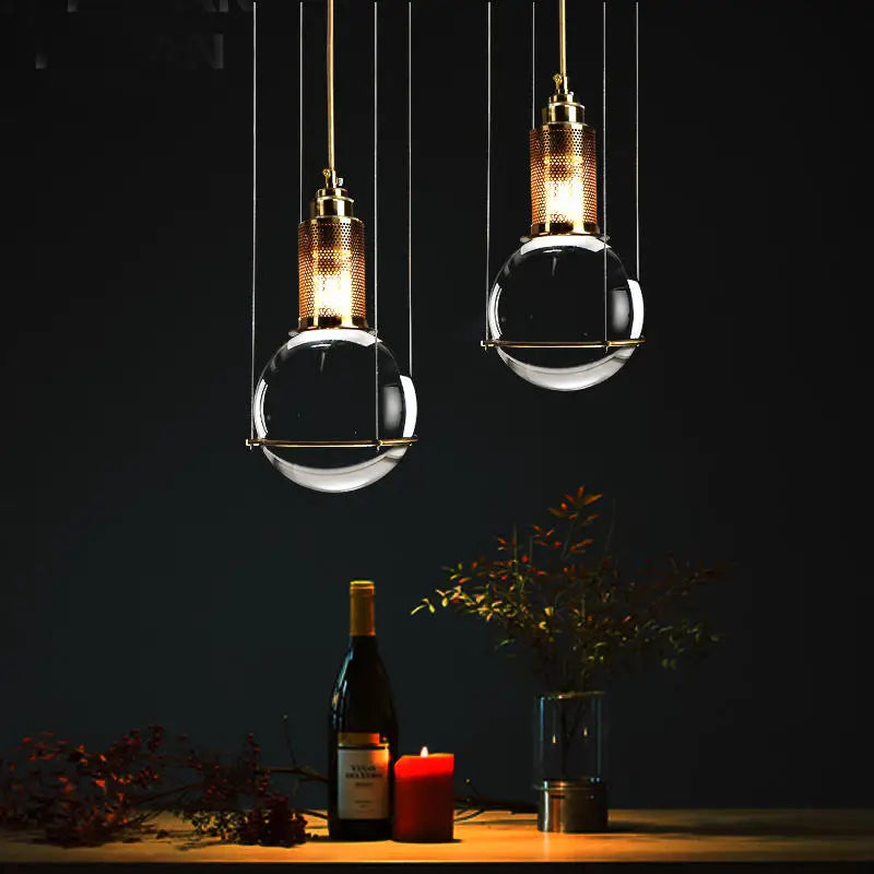 Moderne glazen kroonluchter voor interieur