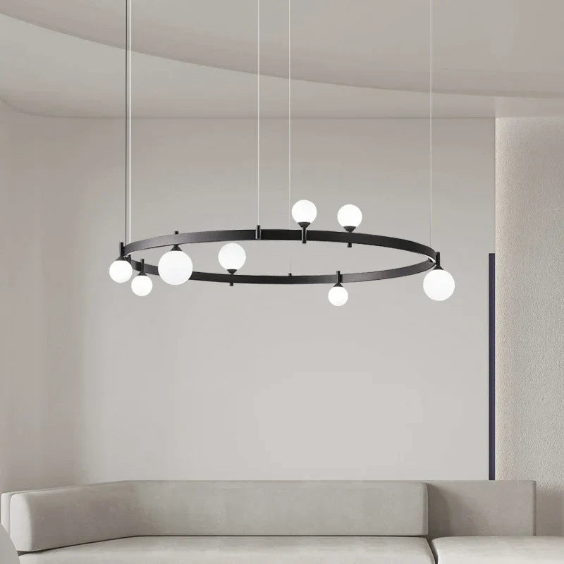 verstelbare moderne kroonluchter van glas voor artistieke decoratie