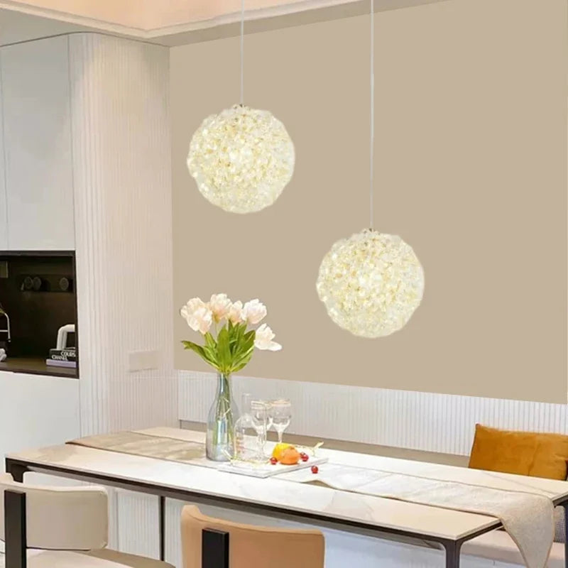 moderne luxe artistieke kristallen bol kroonluchter