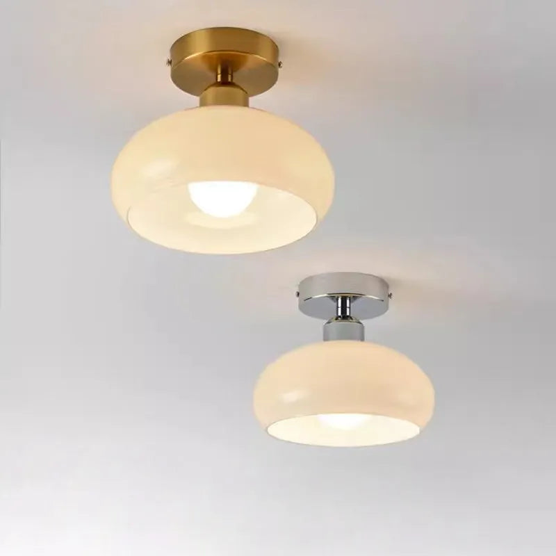 Chique crème Scandinavische LED-plafondlamp