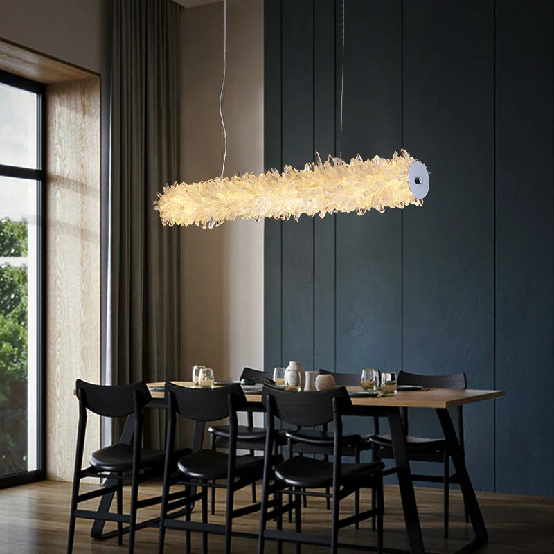 lichte kristallen kroonluchter voor moderne en elegante decoratie