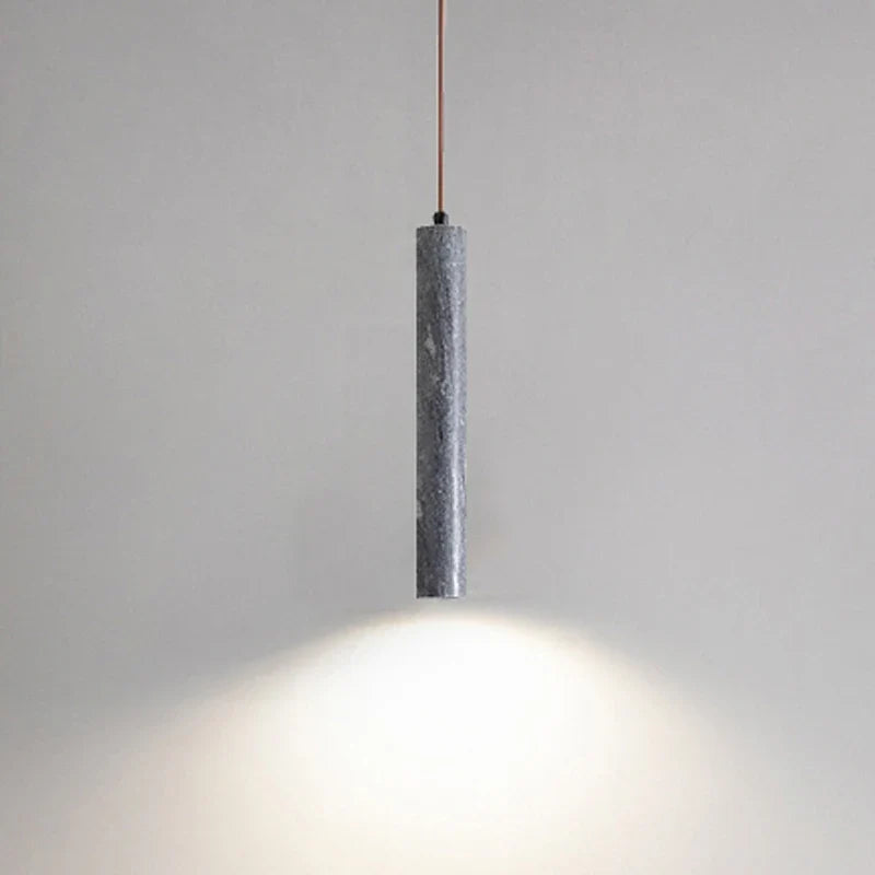 cilindrische kroonluchter van natuurlijk marmer led minimalistische luxe