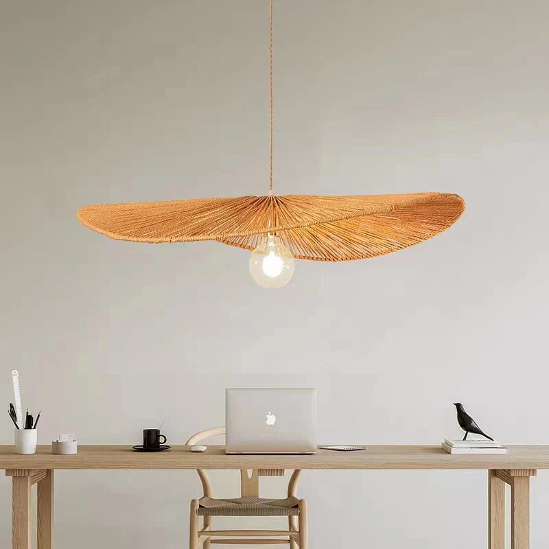 eenvoudige moderne retro creatieve noords hennep led-kroonluchter