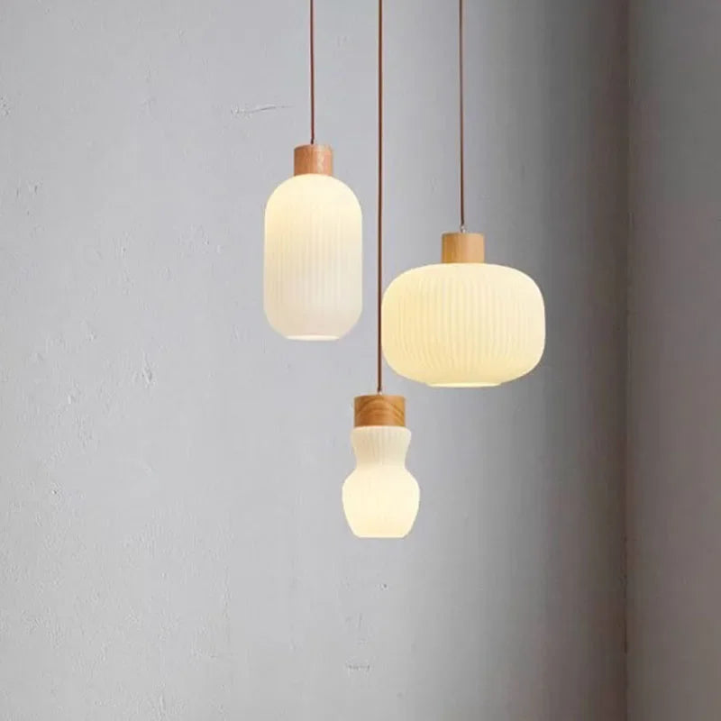 Gestreepte elegante Scandinavische design hanglamp