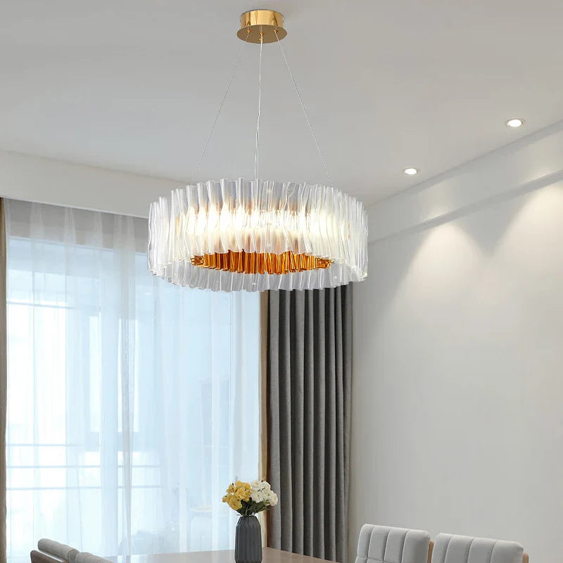 Moderne en verlichte acryl hanglamp