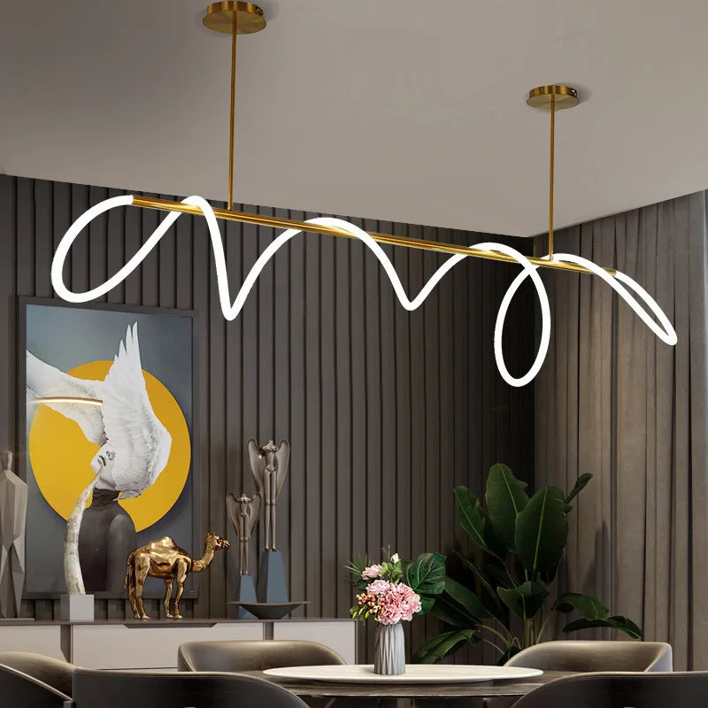 Elegant minimalistische eigentijdse hangende kroonluchter
