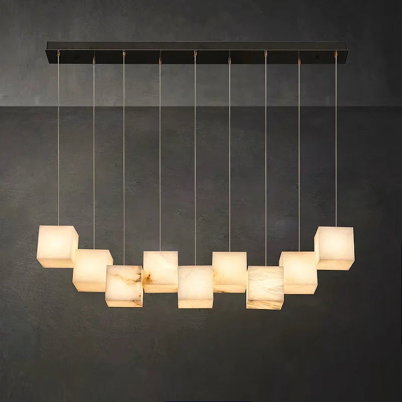 Spaans marmeren kroonluchter in minimalistische Chinese stijl voor luxe ruimte