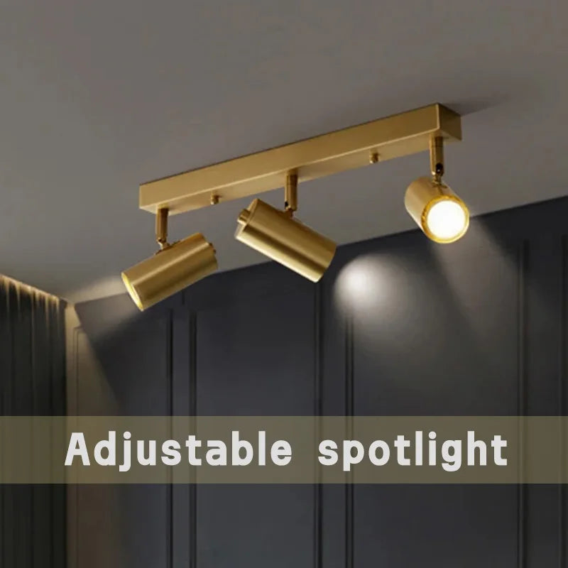 moderne kroonluchter met led-spotlights voor binnen