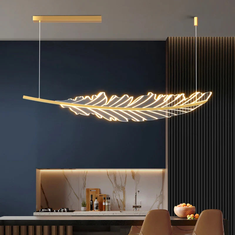 Verlichte acryl hanglamp hangend