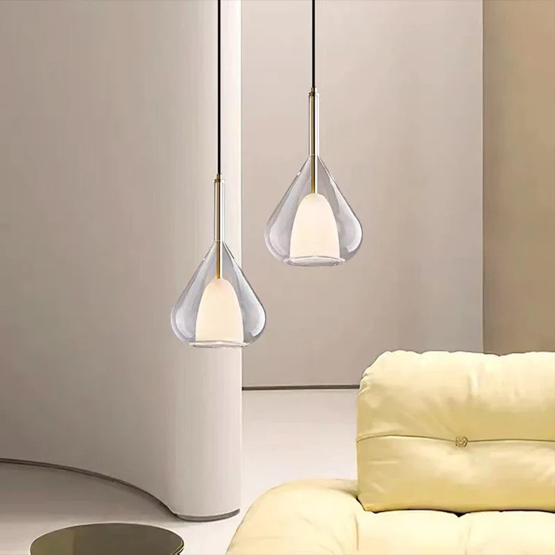 Moderne glazen hanglamp design