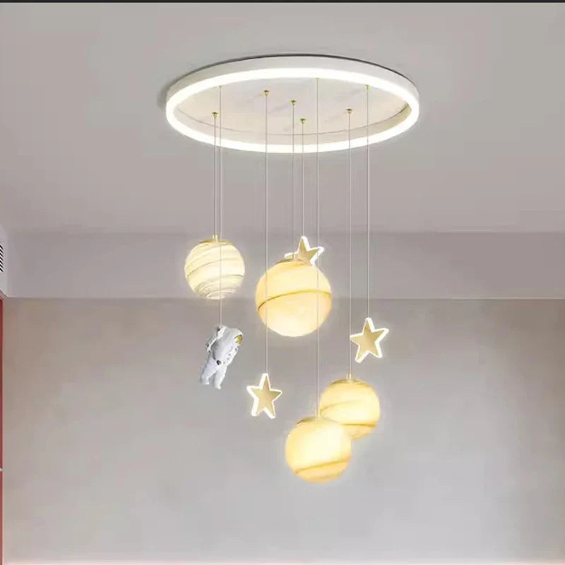 verlichte astronauten lampenkap voor kinderkamer modern design