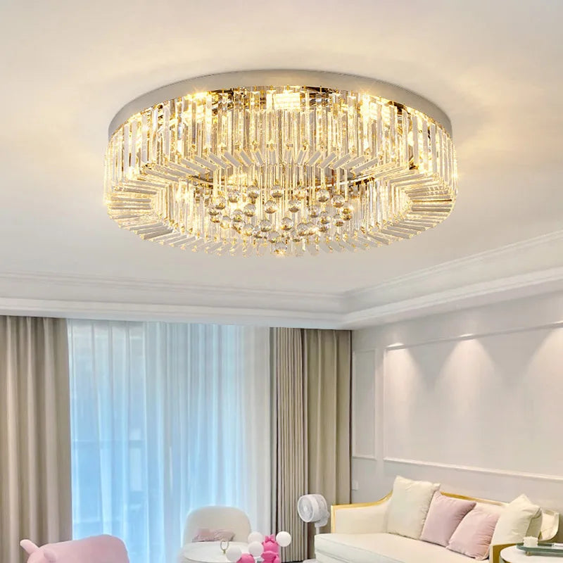 Moderne LED kristallen ring kroonluchter