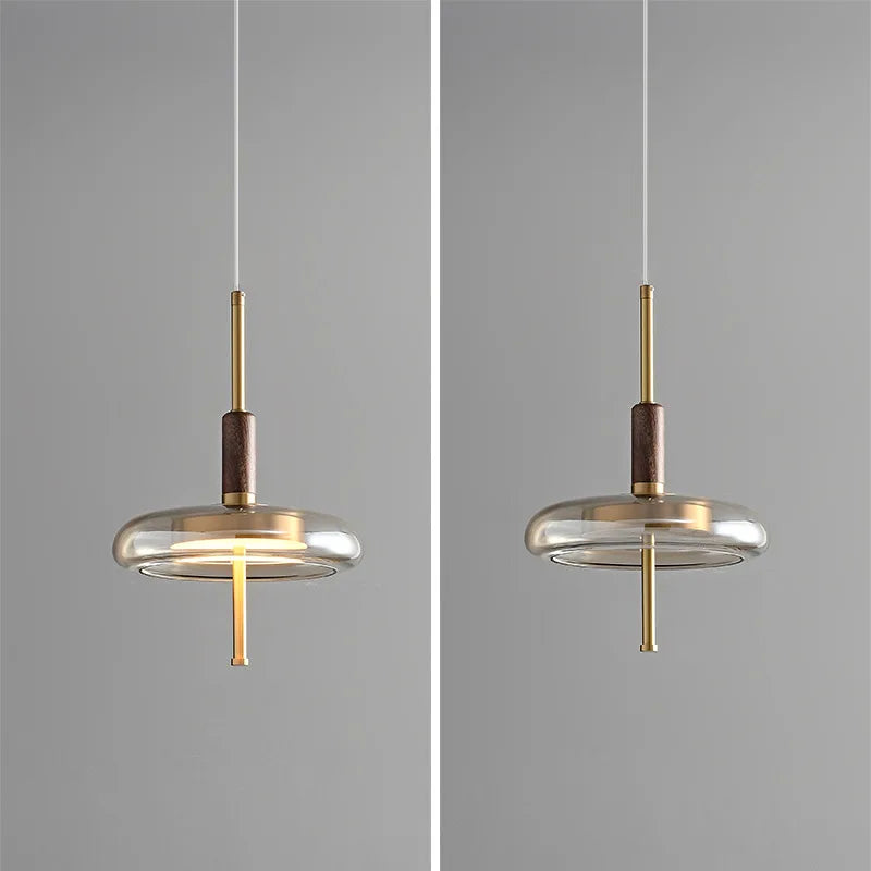 minimalistische koperen Scandinavische kroonluchter voor elegant interieur