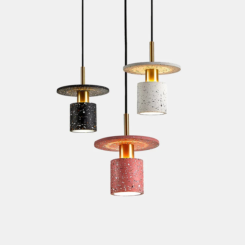 creatieve terrazzo kroonluchter voor minimalistisch restaurant en winkel