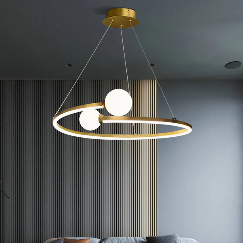 Elegante Scandinavische verlichte hanglamp