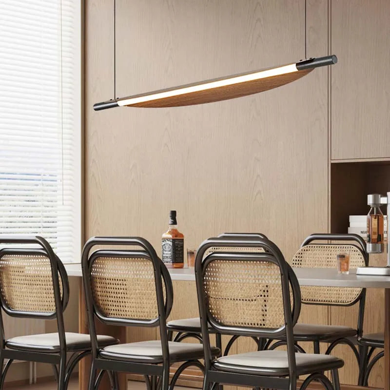 Japanse walnoot houten kroonluchter in retrostijl voor interieurdecoratie