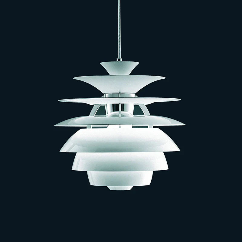 Postmoderne aluminium hanglamp in Scandinavisch loftdesign