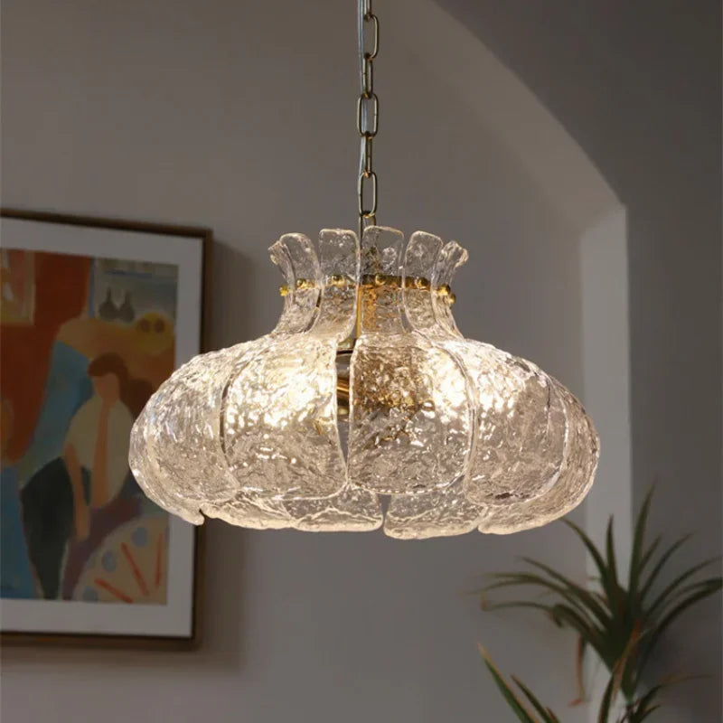 Minimalistische Noordse glazen hanglamp