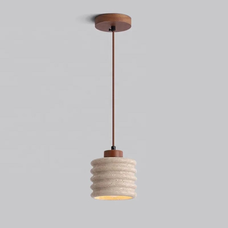 Elegant wabi-sabi ruwe houten lamp