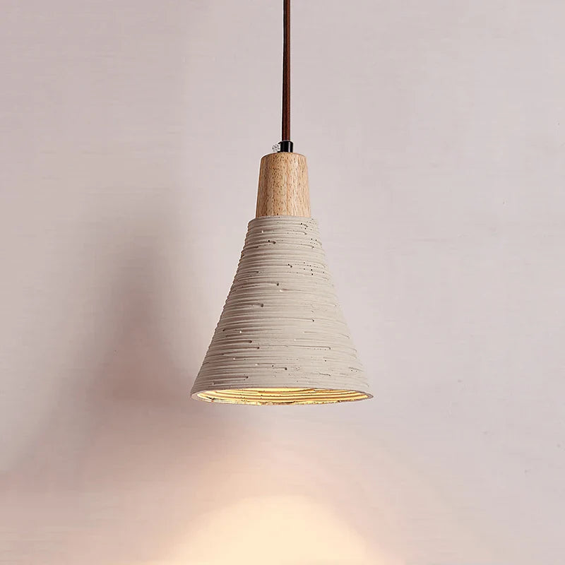 Japanse stijl hanglamp klokvorm crème stijl decoratieve kroonluchter bar