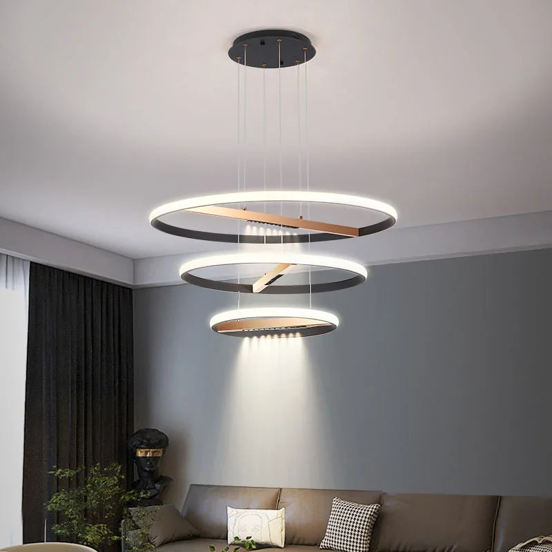 moderne ronde ring kroonluchter voor binnenverlichting