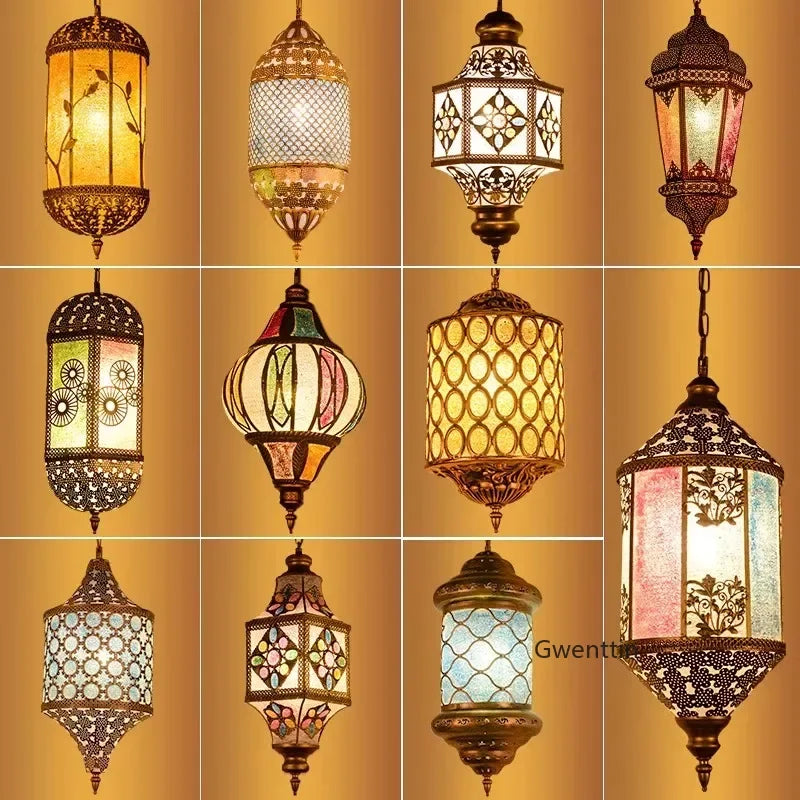 Aziatische decoratieve hangende kroonluchter voor bohemien interieur