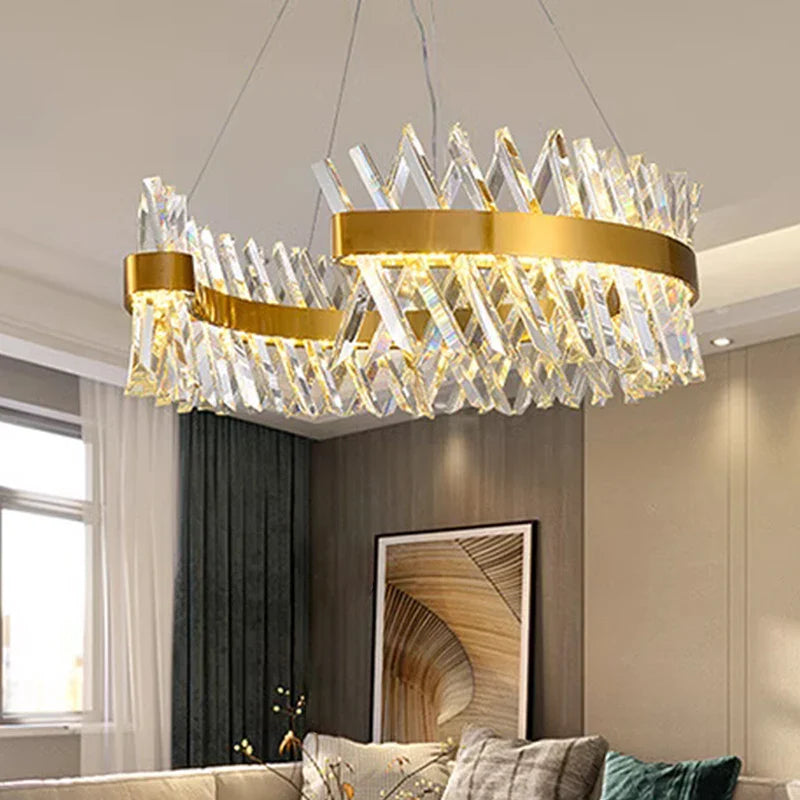 heldere kristallen hangende decoratieve kroonluchter voor interieur