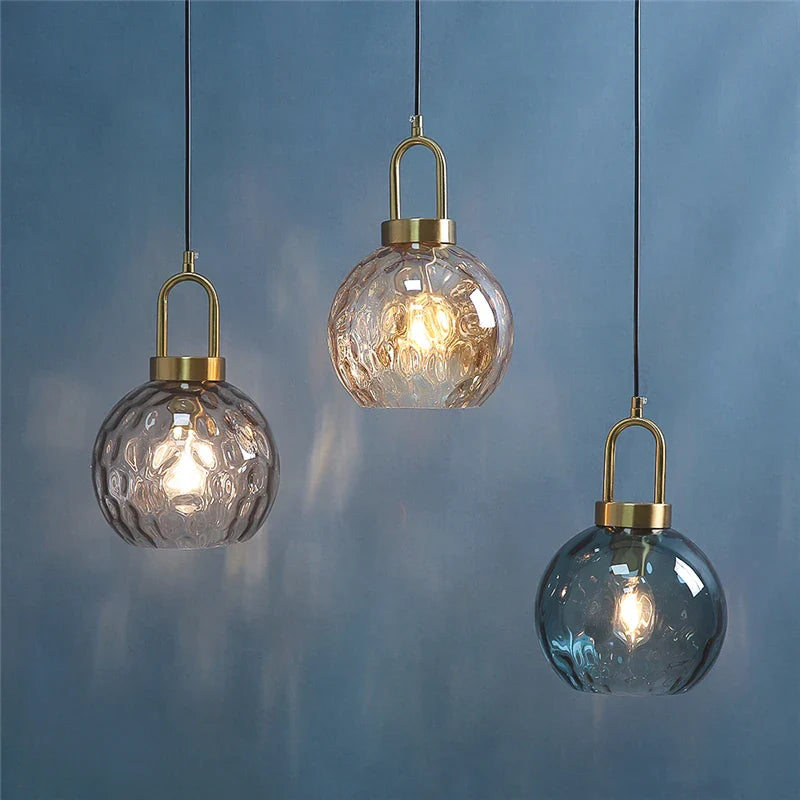 moderne minimalistische glazen kroonluchters in noordse stijl led