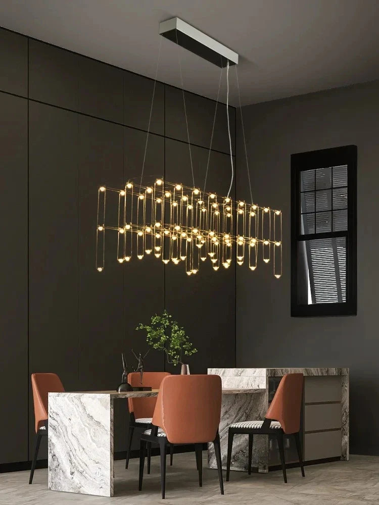 creatieve postmoderne led-kroonluchter voor bar en receptie
