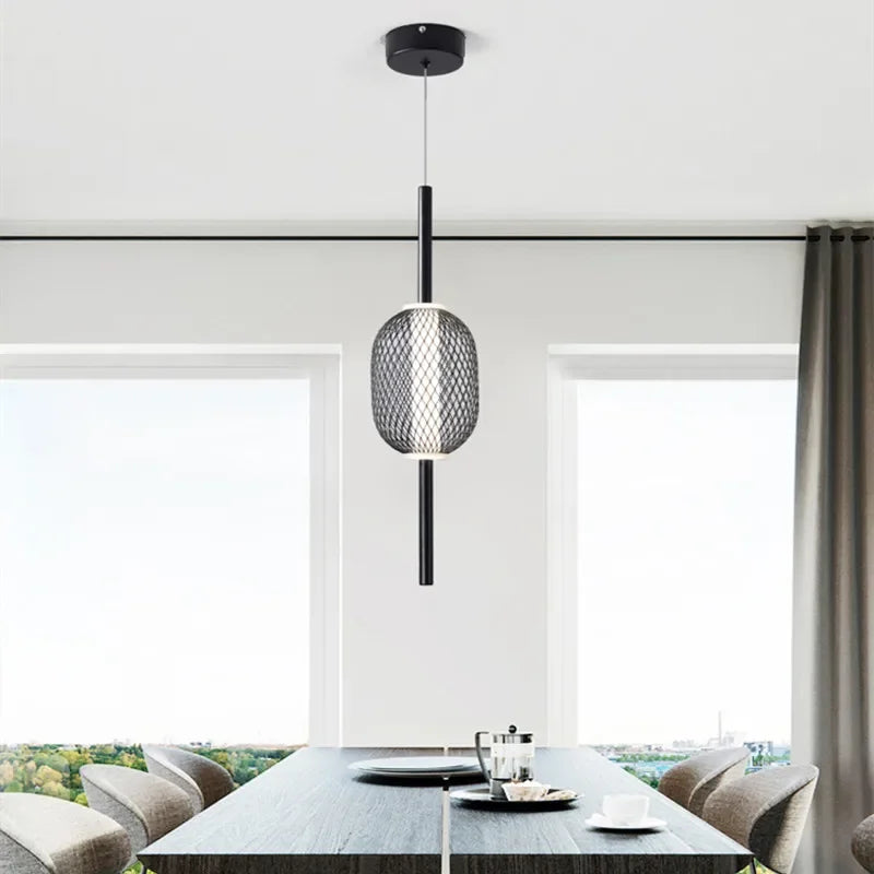 minimalistische led-hanglamp kleine decoratieve enkele kop