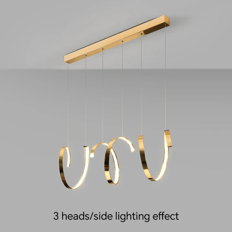 Moderne asymmetrische hangende kroonluchter