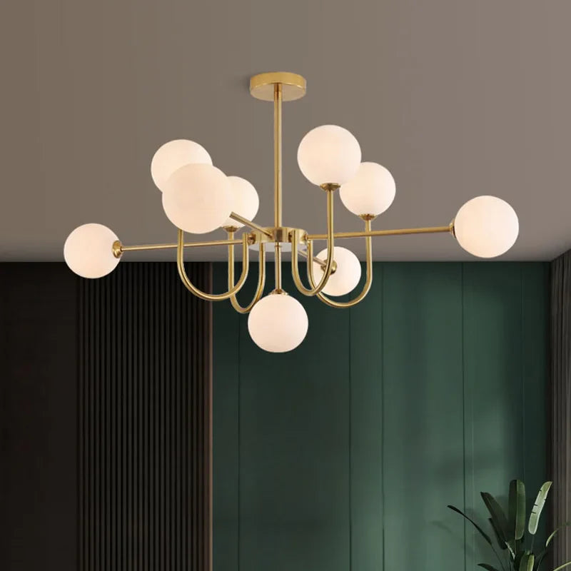 moderne design led kroonluchter in de vorm van een magische boon