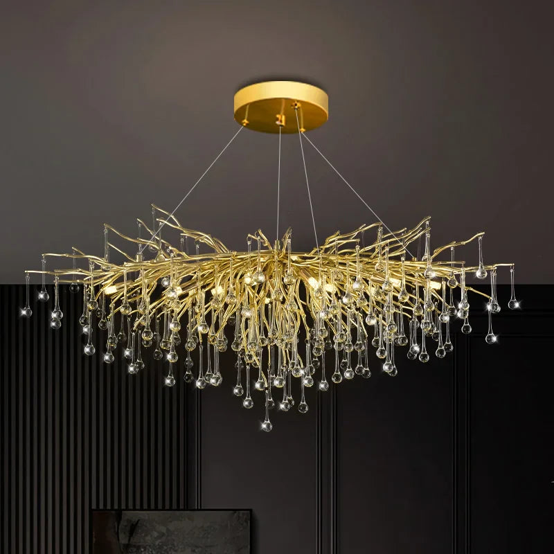 design kristallen hanglamp voor een elegant interieur