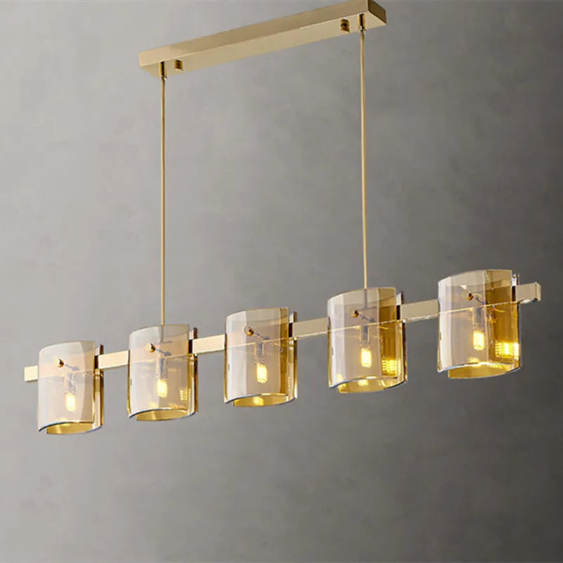 postmoderne led-kroonluchter van kristal voor een elegant interieur