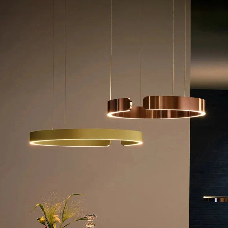 Plafondlamp hanglamp kroonluchters voor eetkamer LED slaapkamer woonkamer noordse moderne huisdecoratie ronde ringlampen