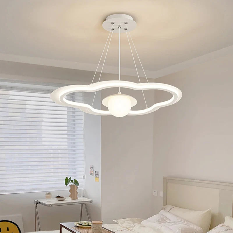 Wolkenvormige LED-kroonluchter voor slaapkamer