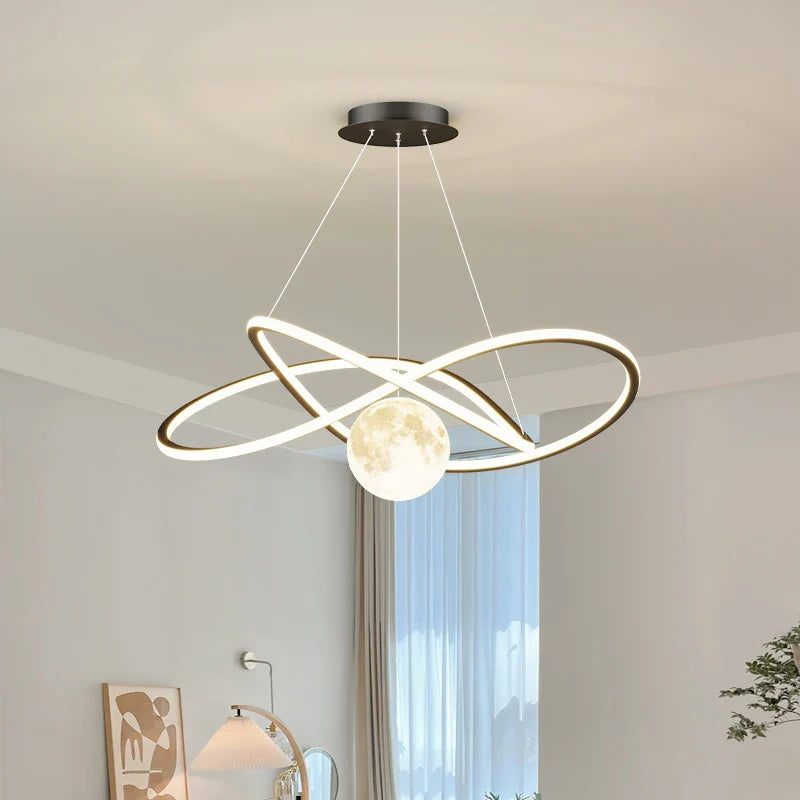 ronde led-kroonluchter voor binnenhuisdecoratie