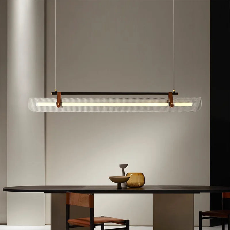 Minimalistische eigentijdse LED-kroonluchter