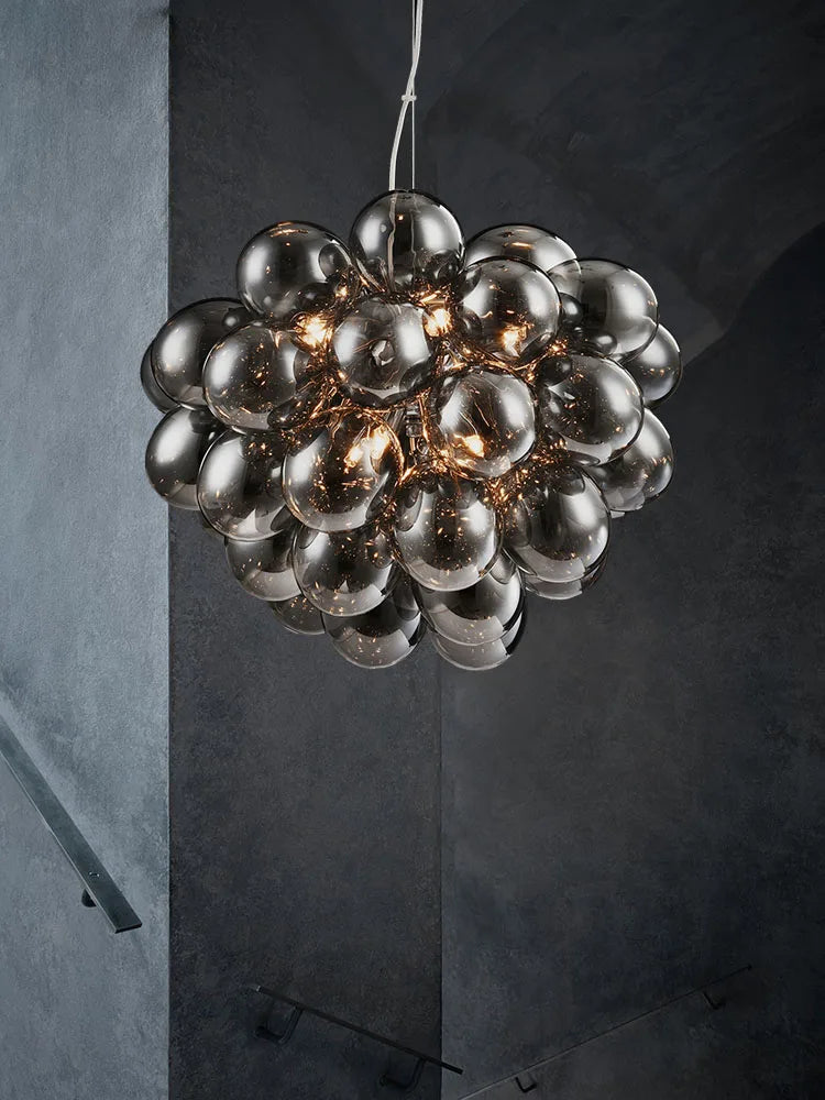 Postmoderne industriële glazen hanglamp, decoratief en hangend