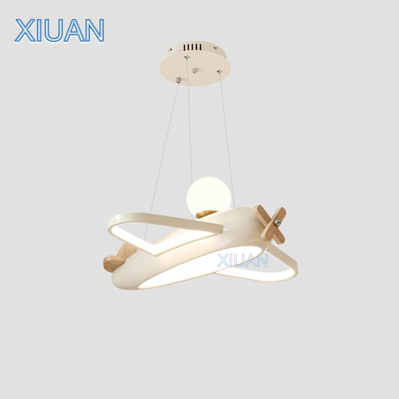 creatieve vliegtuigvormige hanglamp voor kinderen
