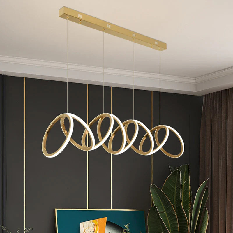 Luxe moderne LED ring hanglamp