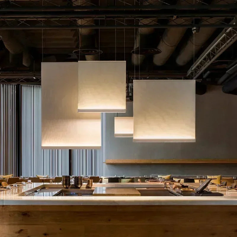 moderne gebreide stoffen lampenkroon nordisch design binnenverlichting