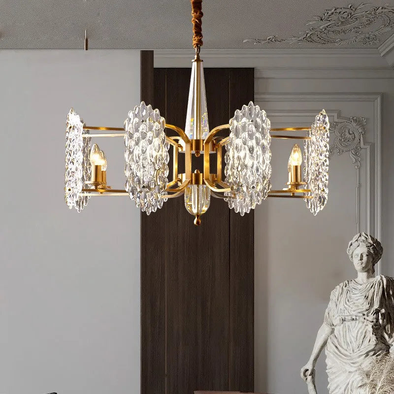 moderne led kristallen kroonluchter voor Scandinavische decoratie