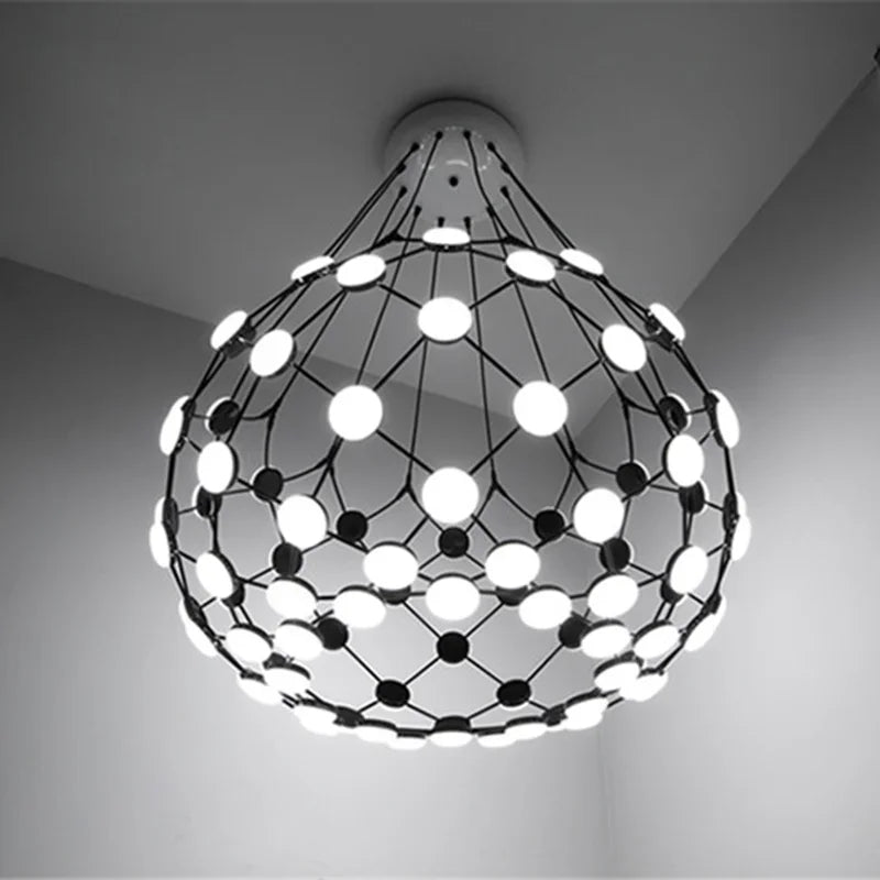 Postmoderne creatieve design kroonluchter zwart-wit schaakstukken