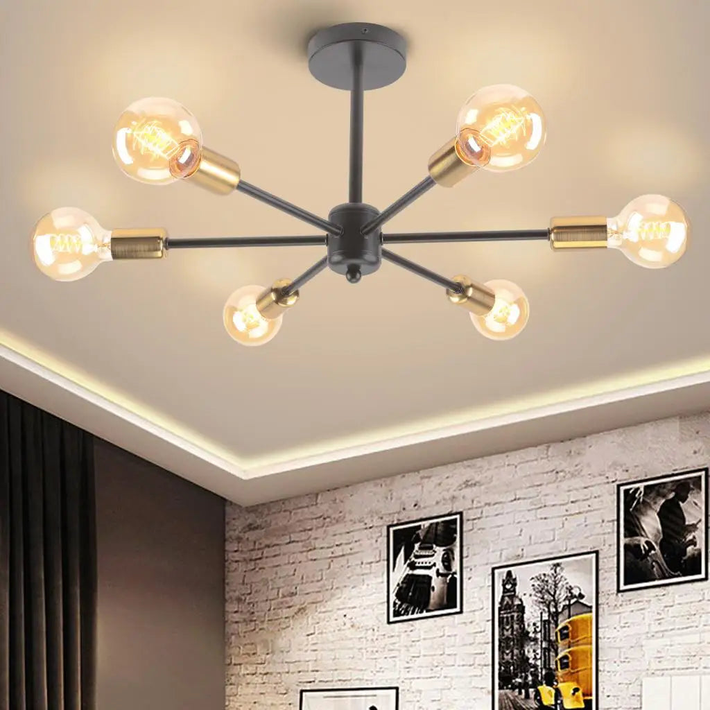 Industriële heldere woonkamerlamp 4/6 koppen