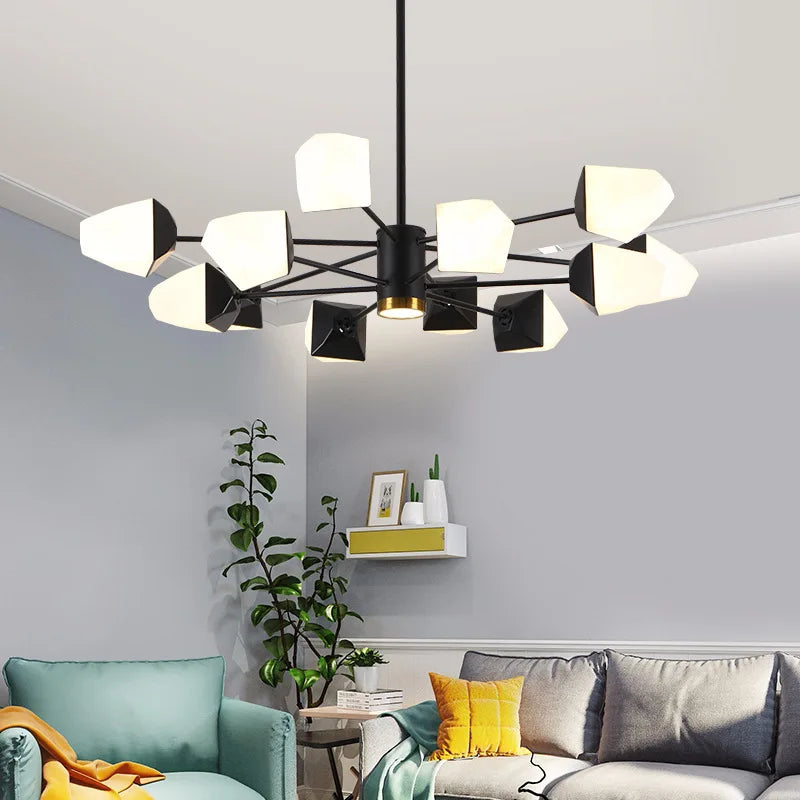 moderne led-kroonluchter voor magische binnenverlichting