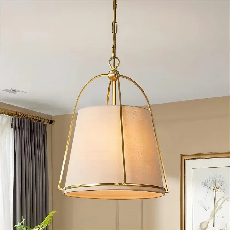 Moderne LED-hanglamp vintage stof