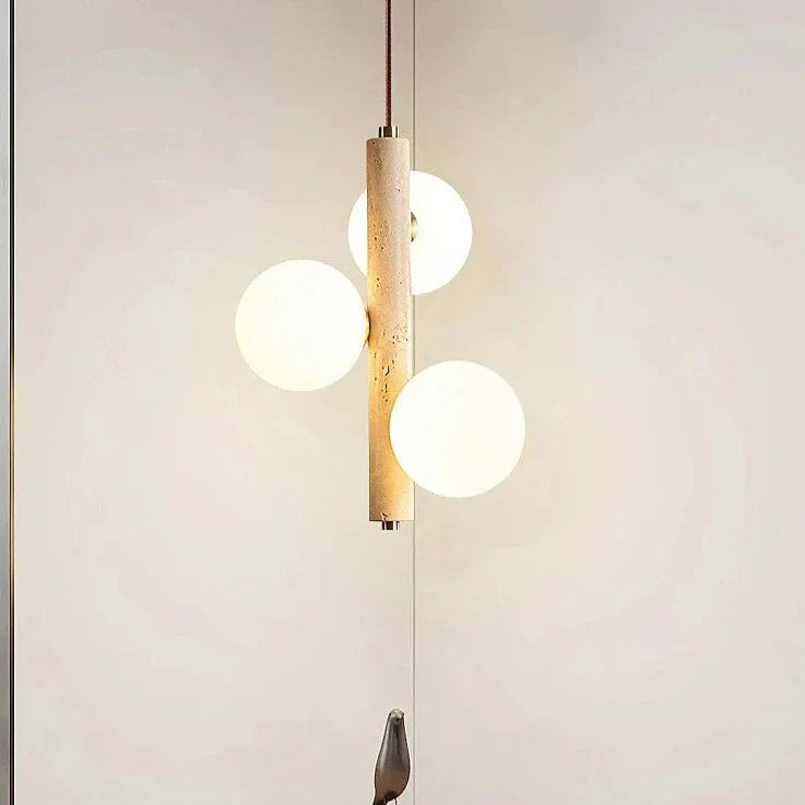 Crème stijl LED hanglamp slaapkamer nachtkastje kroonluchter bubbel bol magische boon parel retro restaurant lange lampen