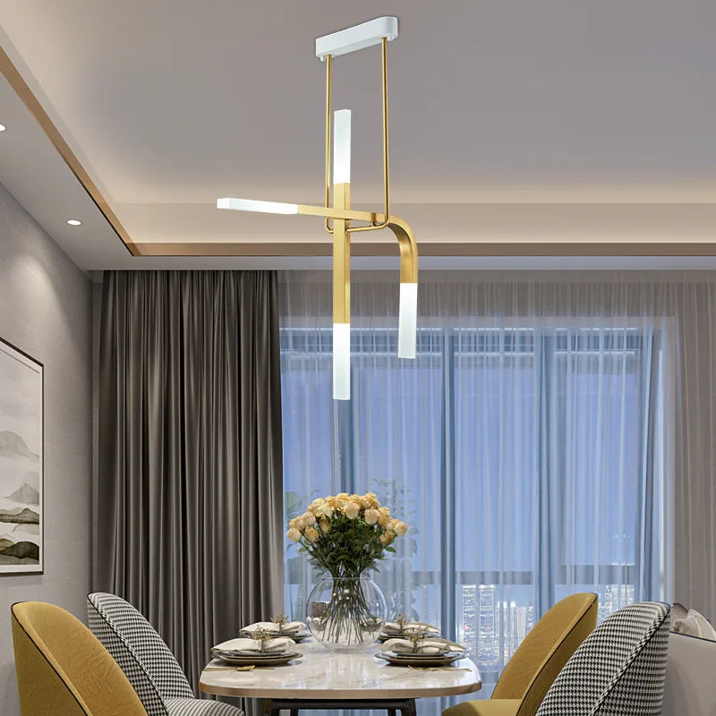 creatieve led kroonluchter in U-vorm voor moderne verlichting