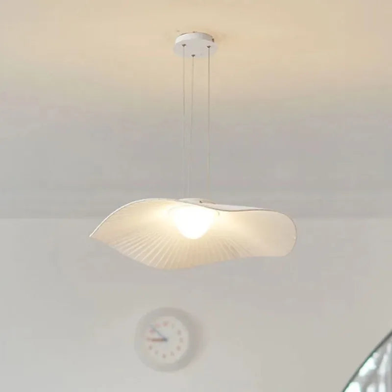 stoffen led-kroonluchter voor een modern en minimalistisch interieur